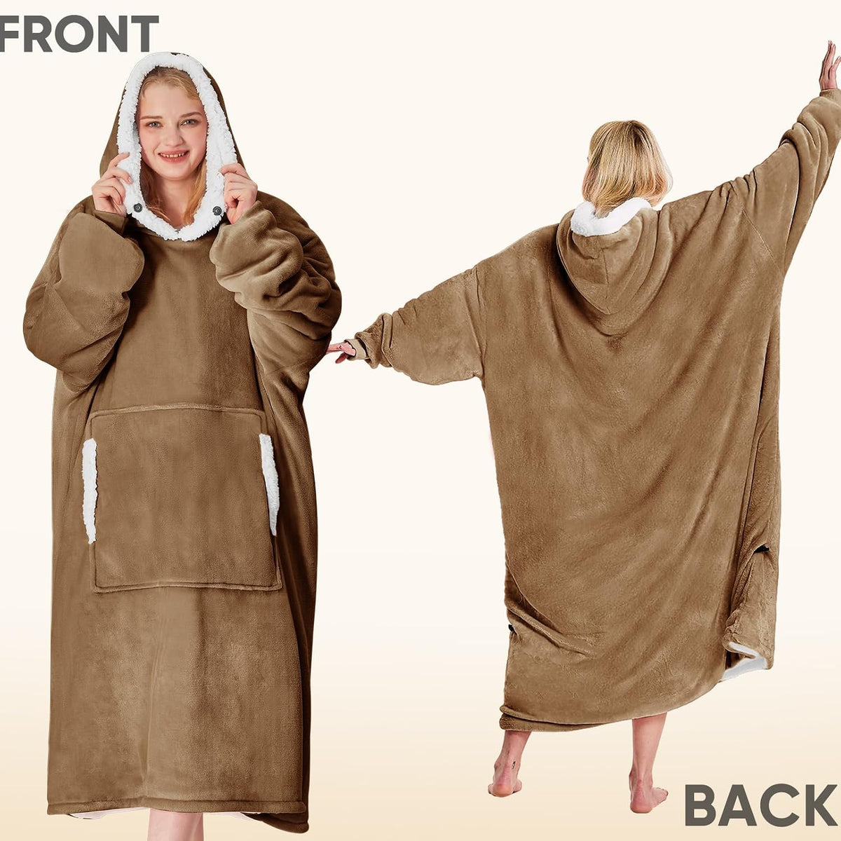 yescool Wearable Blanket Hoodie as Christmas Birthday Gifts for Women Mom - Colors B