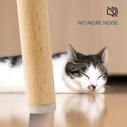 Fursafe&Q Felt Furniture Pads, Furniture Felt Pads for Hardwood Floors -Self Adhesive Chair Leg Floor Protectors, Protect Your Floors from Nicks, Bumps and Scratch,96 Pcs Round Cabinet Door Bumper