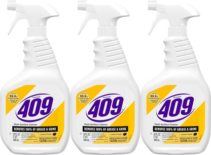 Formula 409 Multi-Surface Cleaner, Spray Bottle, Lemon Fresh, 32 Fluid Ounces, Pack of 3