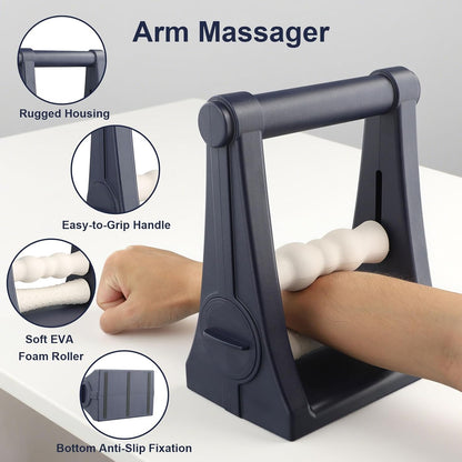 PebblePulse Forearm Massager, Adjustable Pressure Self-Massage Roller | Ergonomic Forearm Massager, Adjustable Pressure Promotes Muscle Recovery, Suitable for Physical Therapy & Hand Care