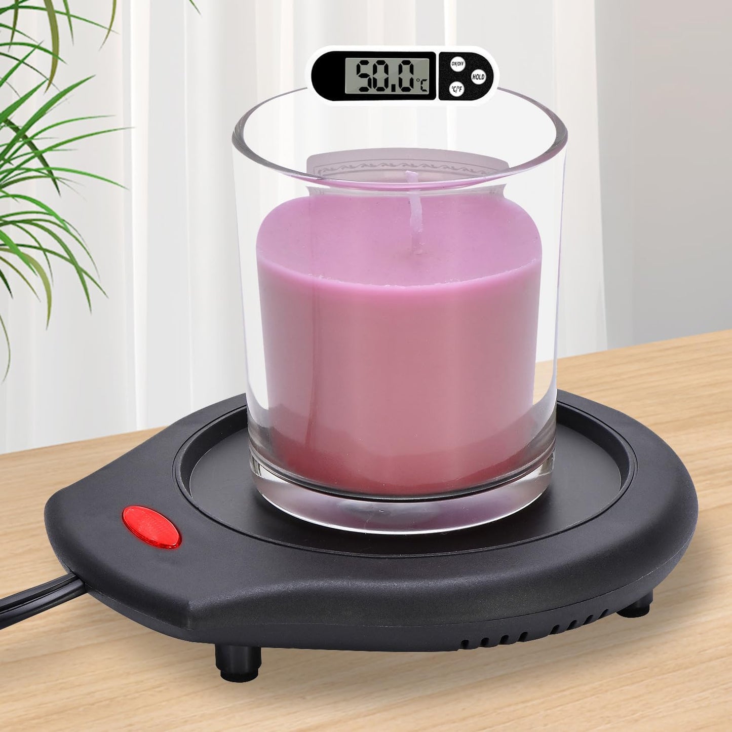 ASAWASA Candle Warmer for Large Jar, Coffee Mug Warmers | Safely Releases Scents Without a Flame, Melt Candle Quickly, Enjoy Your Warm Coffee Tea. Gifts for Festival Birthday Women