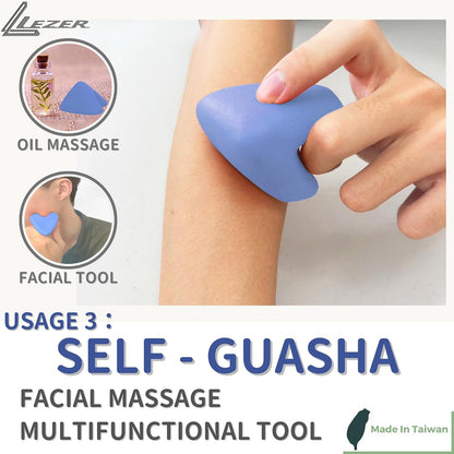 LEZER Trigger Massage Point, Manual Massage Ball, Muscle Knots Relief Tool, Myofascial Release, Physical Therapy, Deep Tissue Back Massage, Plantar Fasciitis, 2.9 in x 2.1 in (Green)