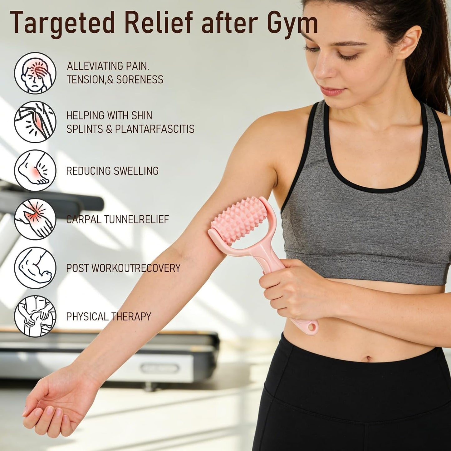 Massage Muscle Roller Stick & Ball Set 3 Pack- Deep Tissue Foot Body Massager with Trigger Point Therapy for Sore Myofascial Release Muscle Stress Relax Hand Arm Neck Feet Headache Blood Stimulation