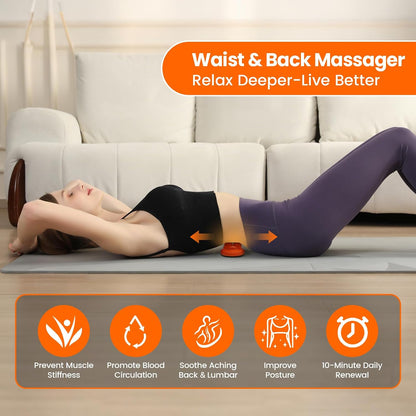 Manual Back Massager, Trigger Point Massage Tool for Lower Back