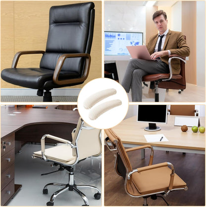 Vin Beauty Office Chair Armrest Covers, 2Pcs Office Removable Arm Rest Covering, Elastic Chair Armrest Covers, Office Seat Hand Rest Protector, Arm Covers Protectors for Office Chair(Black)