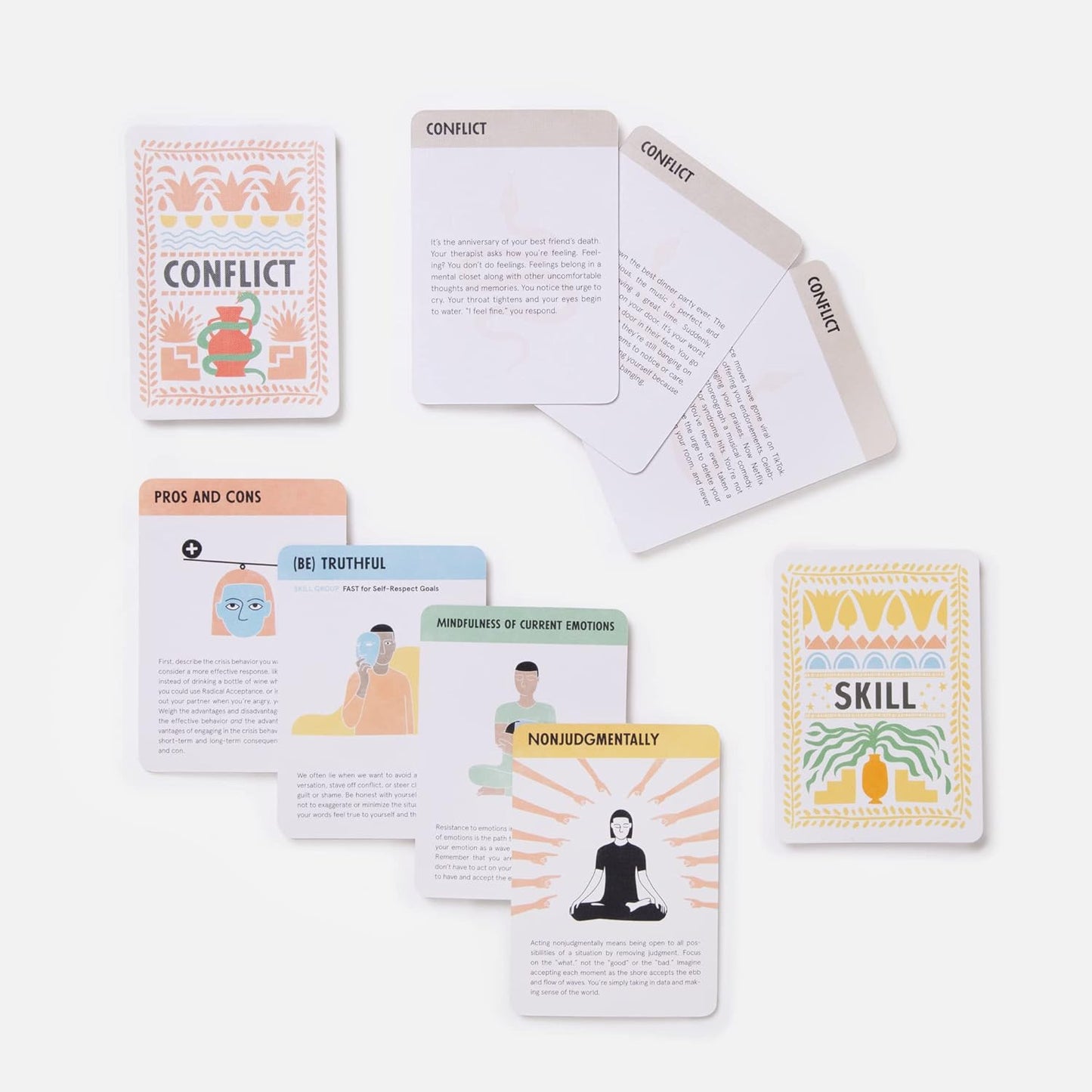 The Game of Real Life: Be Mindful. Solve Conflicts. Gain Points. Live Better. (Includes a 96-Page Pocket Guide to DBT Skills!) Card Games