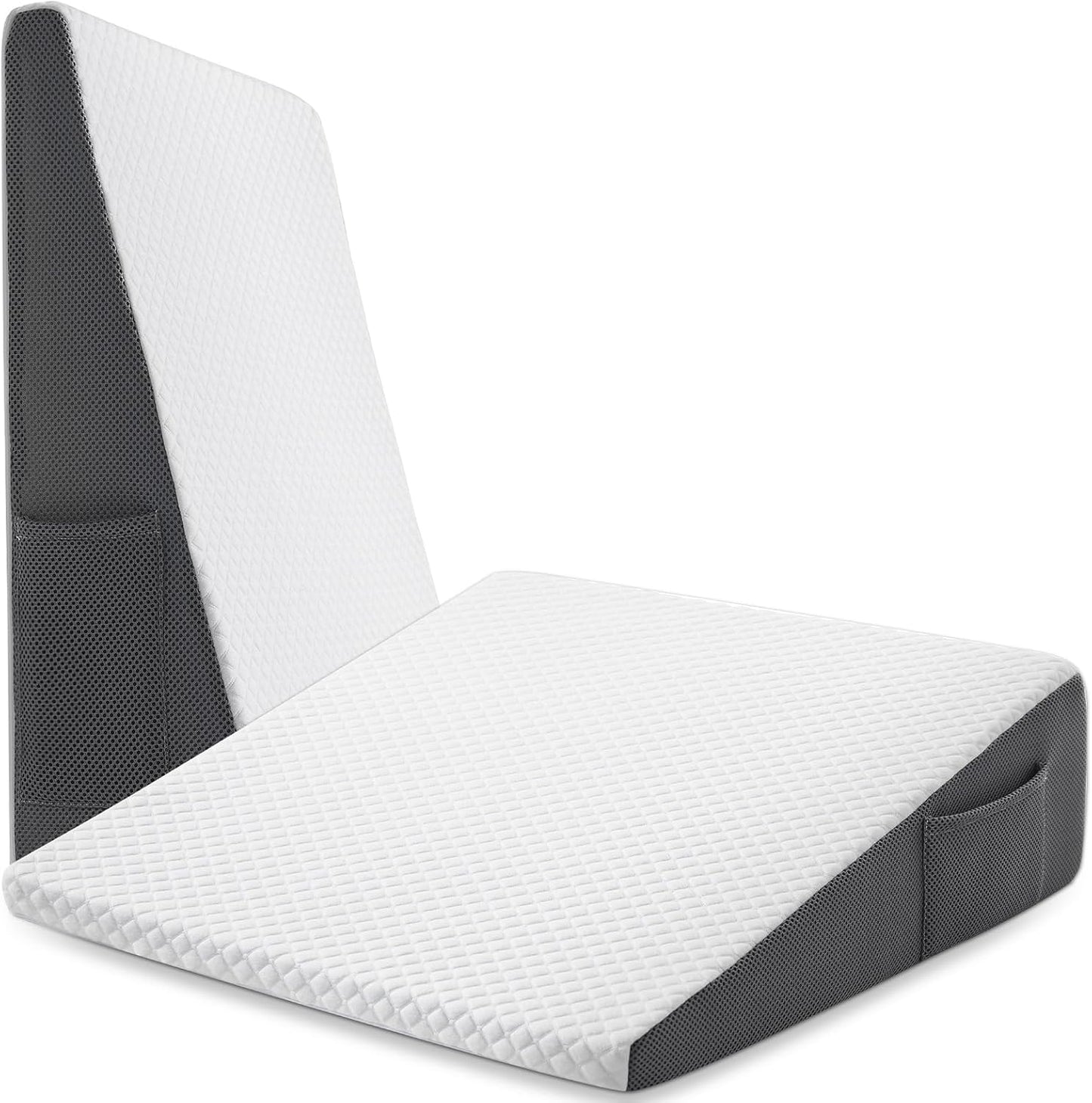 Cozymaker 10" Leg Elevation Pillows for Swelling, Cooling Gel Memory Foam Wedge Pillows for After Surgery, Sciatica Back Knee Hip Ankles Pain Relief, Leg Pillows for Sleeping