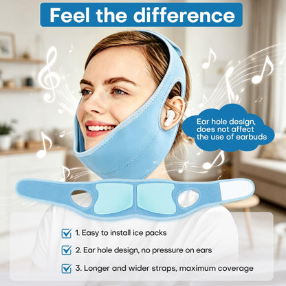 ZNÖCUETÖD 4 Packs Small Gel Ice Packs for Injuries Reusable Compatible with Wisdom Teeth Ice Pack Head Jaw Face Wrap Oral Dental Surgery Recovery