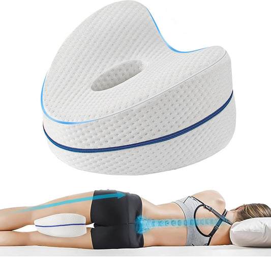 Vertdens Leg Pillow, Knee Pillow for Side Sleepers, Leg Pillows for Sleeping, Knee Cushion for Sleeping,Suitable for Relieving Leg, Back, Knee Pain