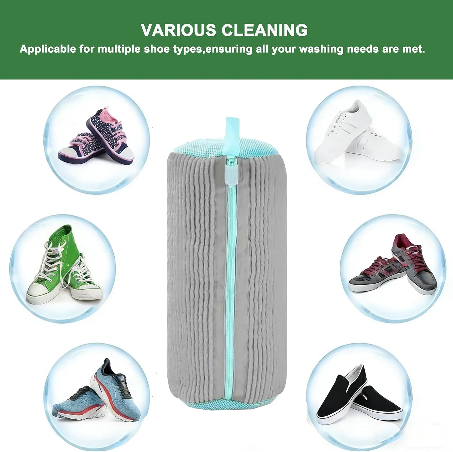2PCS Shoes Washing Machine Bag Kit,Reusable Washing Shoes Bag,Include 1PC Shoes Dryer Bag and 2 Drying Racks,Laundry Shoes Bag with Durable Zipper for Sneakers and Canvas Shoes