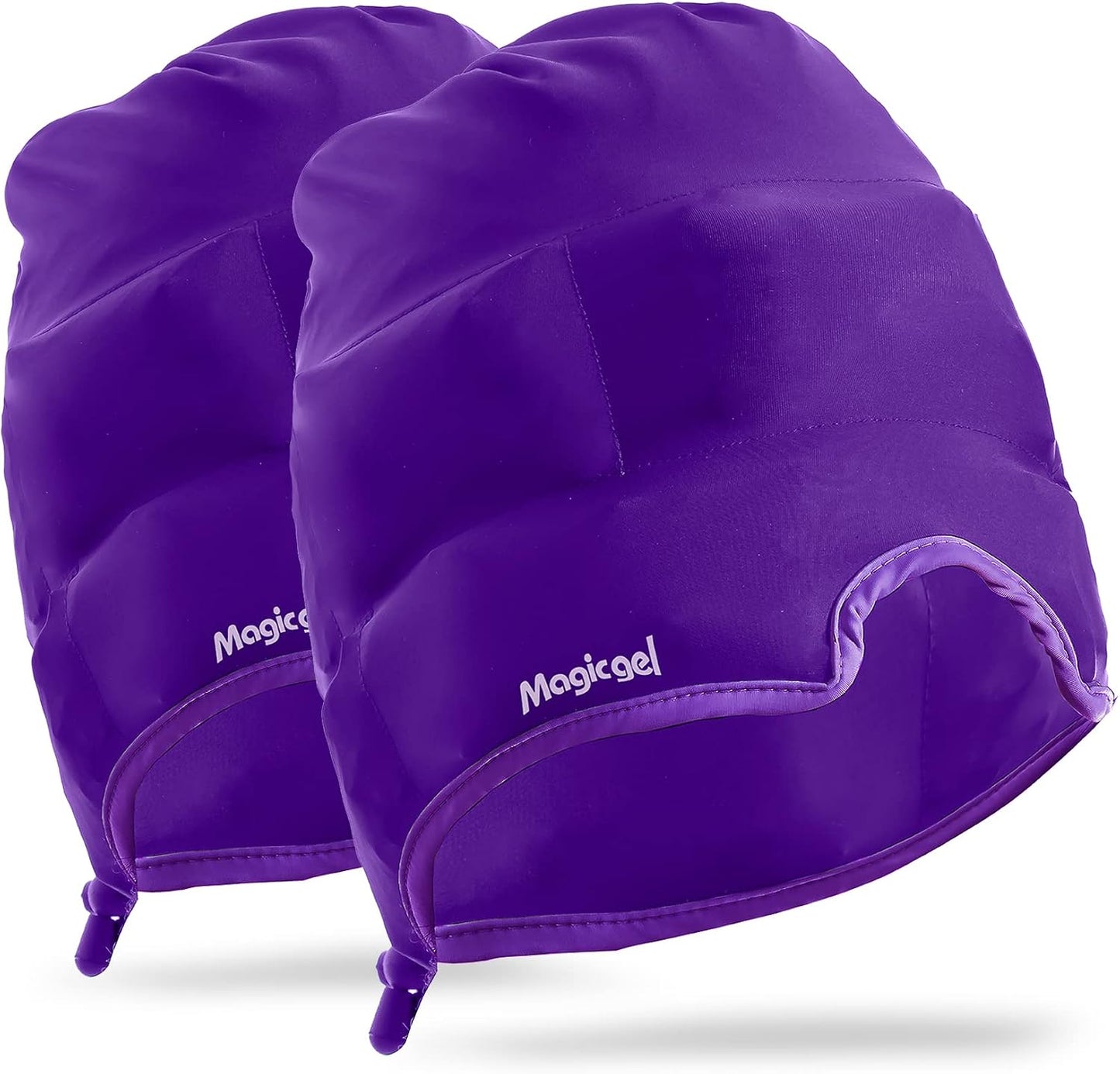 Magic Gel Migraine Ice Head Wrap - Real Migraine & Headache Relief | The Original Headache Cap | Cold, Comfortable, Dark & Cool; Endorsed by Physicians, Loved by Thousands - Purple