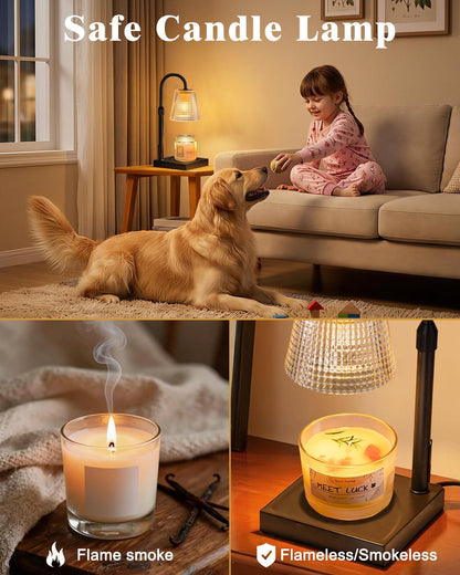Hong-in Candle Warmer Lamp with Timer, House Warming Gifts New Home Decor