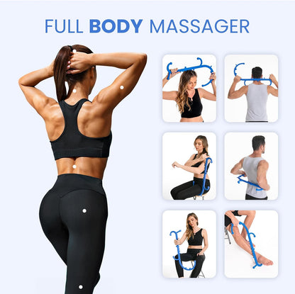 Ranarose Deep Tissue Back & Neck Massager for Body Muscle Pain Relief | Trigger Point Massage Tool for Full Body, Shoulders, Legs, Muscle Knot Remover, for Self-Massage, Pressure Point Massage Tool