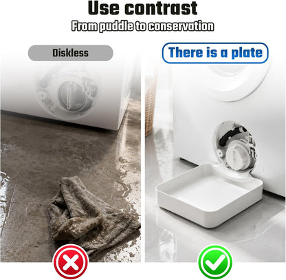 Universal Front-Load Washing Machine Drain Pan, Washing Machine Drain Tray, Leak-Proof Water Catch Drainage Tray, Easy Installation for Basements, Apartments, Mobile Homes (1Pc)