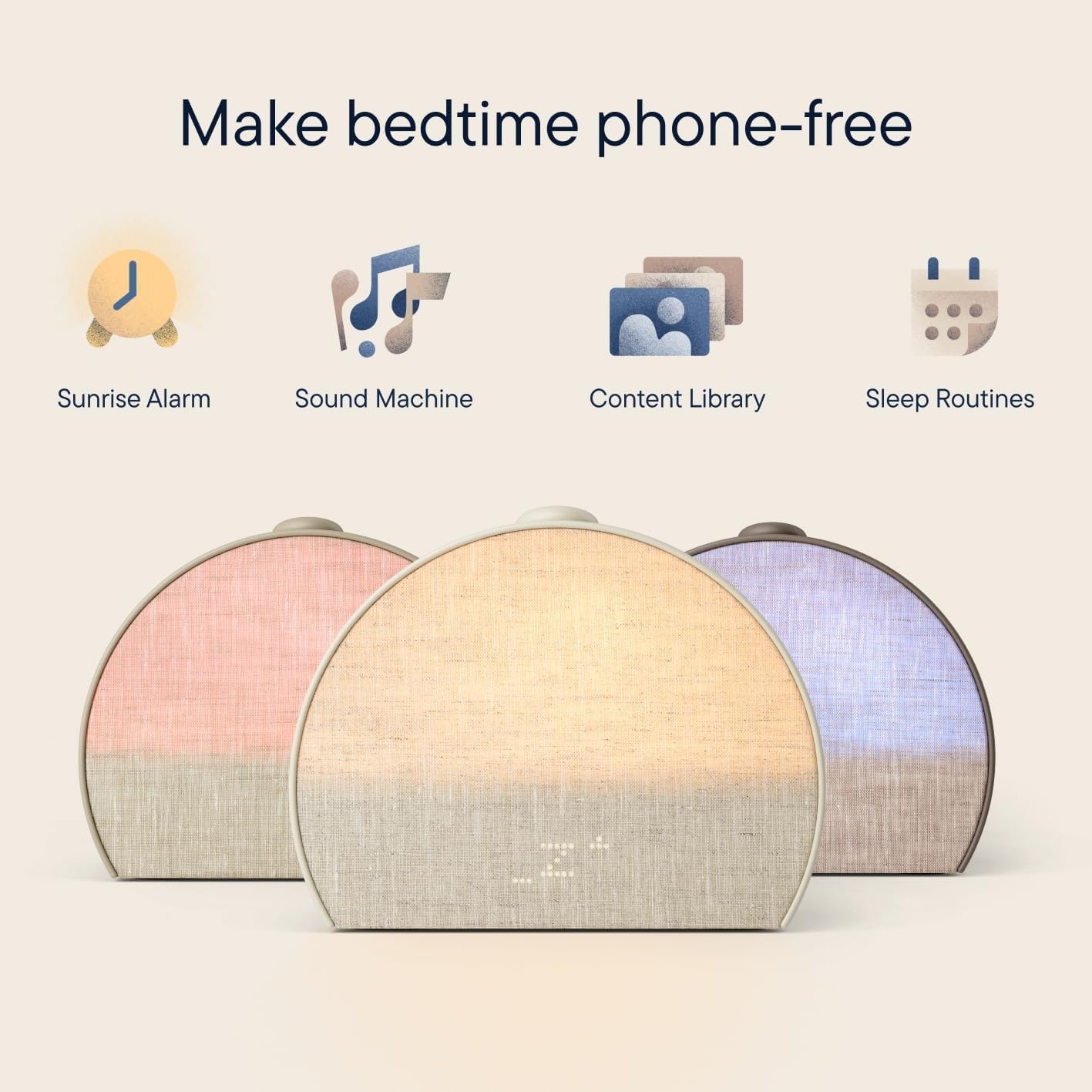 Hatch Restore 3 | Sunrise Alarm Clock, Smart Light, Sleep Audio (Putty) | White Noise Machine & Sunrise Alarm Light, 80+ Sleep Sounds, Screen-Free Bedtime Routine with Meditations via Hatch Sleep App