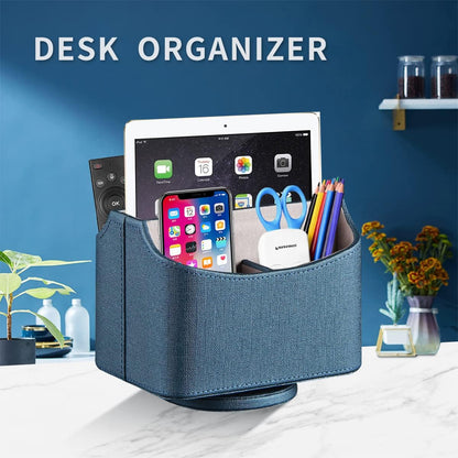 360° Rotatable Remote Control Holder,TV Remote Caddy for Nightstand Table