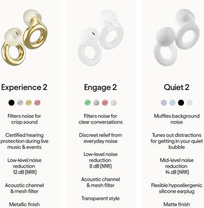 Loop Experience 2 Ear Plugs - Stylish Certified Hearing Protection