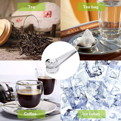 2 Pack Stainless Steel Tea Bag Squeezer Tongs Strainer Grip