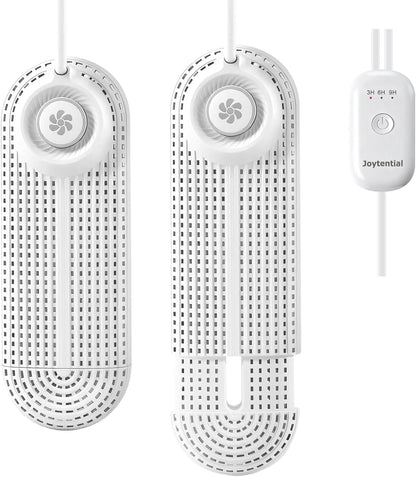 Electric Shoe Dryer, Footwear Dryers with 3/6/9 Hours Timer, Built-in Airflow Fan, Portable Dryers for Sneakers