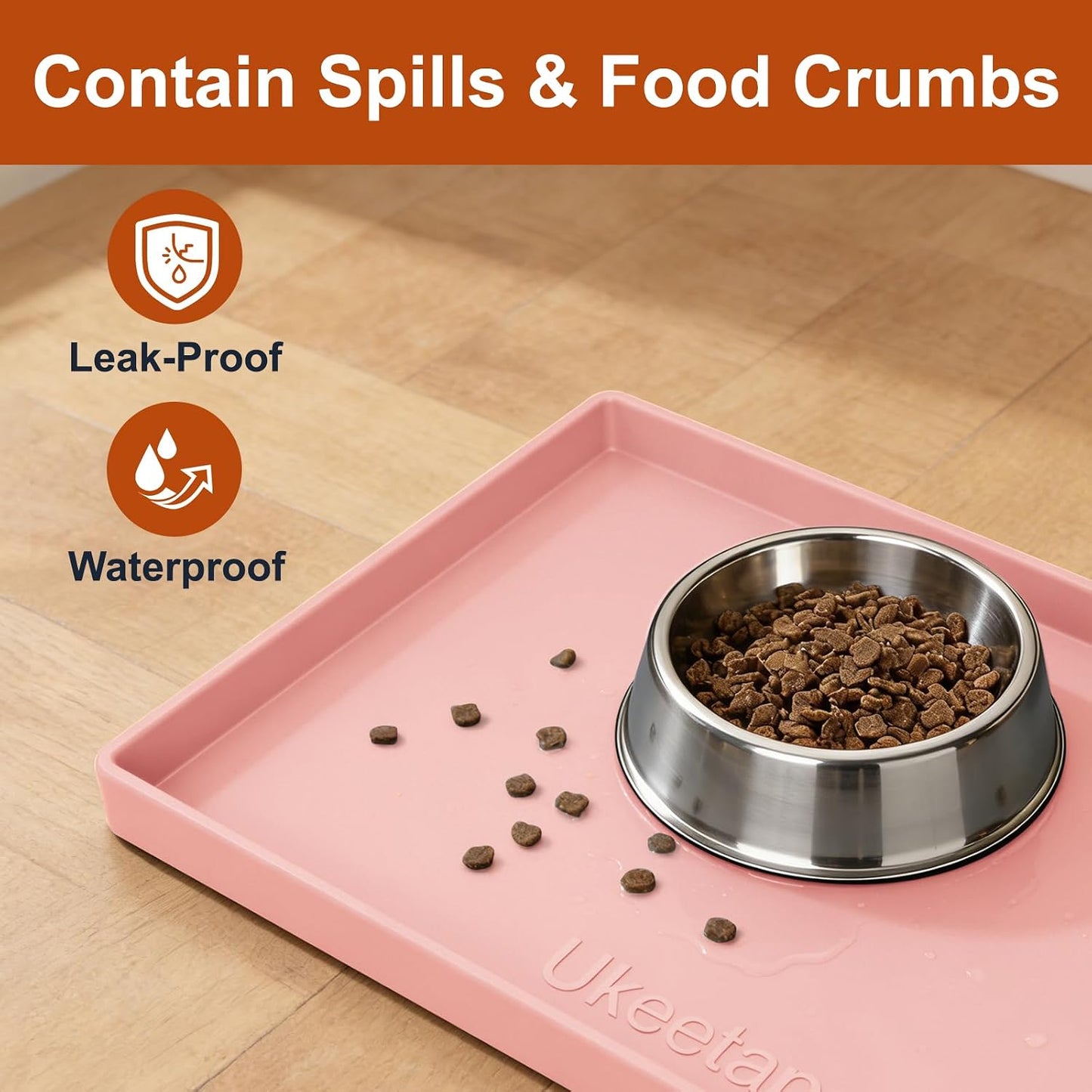 34" x 22" Extra Thick Silicone Mat Waterproof with Raised Edge, | Under Sink Mat for Kitchen & Bathroom, Kitchen Cabinet Liner, Multi-Purpose for Storage & Protection