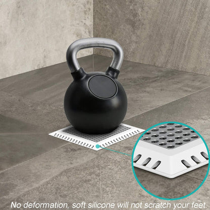 Aojuxix Shower Drain Hair Catcher/Drain Strainer/Shower Drain Cover | Stainless Steel and Silicone Hair Trap for Bathroom Floor Drain (Patented Product)
