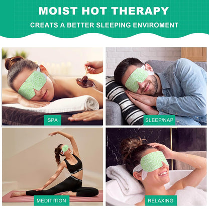 Steam Eye Mask,Warm Eye Compress for Dry Eyes Sleep Mask,Hot Auto Heated Eye Masks Relaxing Items for Women Moist Heat for Eyes Soothing Eye Fatigue,Disposable EyeMask for SPA Essentials