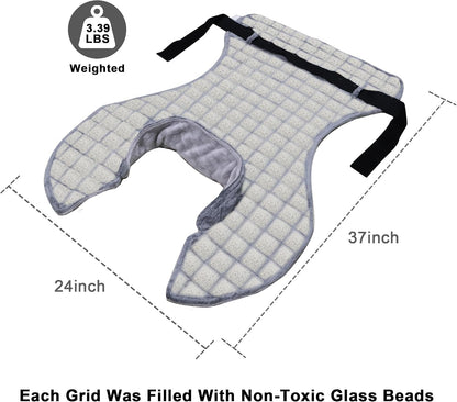 Heating Pad for Neck Shoulder and Back, Extra Large Weighted Electric Heated Wrap for Back Pain Relief with 12 Heat Setting and 8 Auto Shut Off, Stay on Function Hot Heated Pad