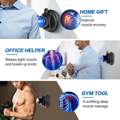 Massage Roller Ball, Neck Massager for Pain Relief, Deep Tissue Massage Tool, Sore Muscle Relief, Lymphatic Drainage, Tummy Tuck Post Surgery Supplies (Blue)