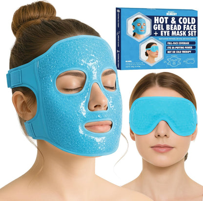 Perfect Remedy Wisdom Teeth Ice Pack Head Wrap - Reusable Cold Compress Aid for TMJ, Jaw Pain, Wisdom Teeth Recovery, Tooth Pain & Face Swelling Conditions - Adjustable Head Wrap for Max Comfort