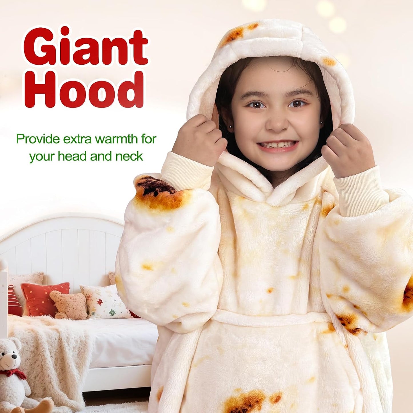 Wearable Blanket Sweatshirt Gifts for Women and Men, Warm and Cozy Giant Blanket Hoodie, Thick Flannel Blanket with Sleeves and Giant Pocket - Dark Gray