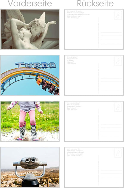 Edition Seidel Set of 50 Premium Postcards Motivational Cards Communication Training Conversation Game Coaching Tools Cards Landscapes Nature Feeling Cards Self-Mindfulness Sayings