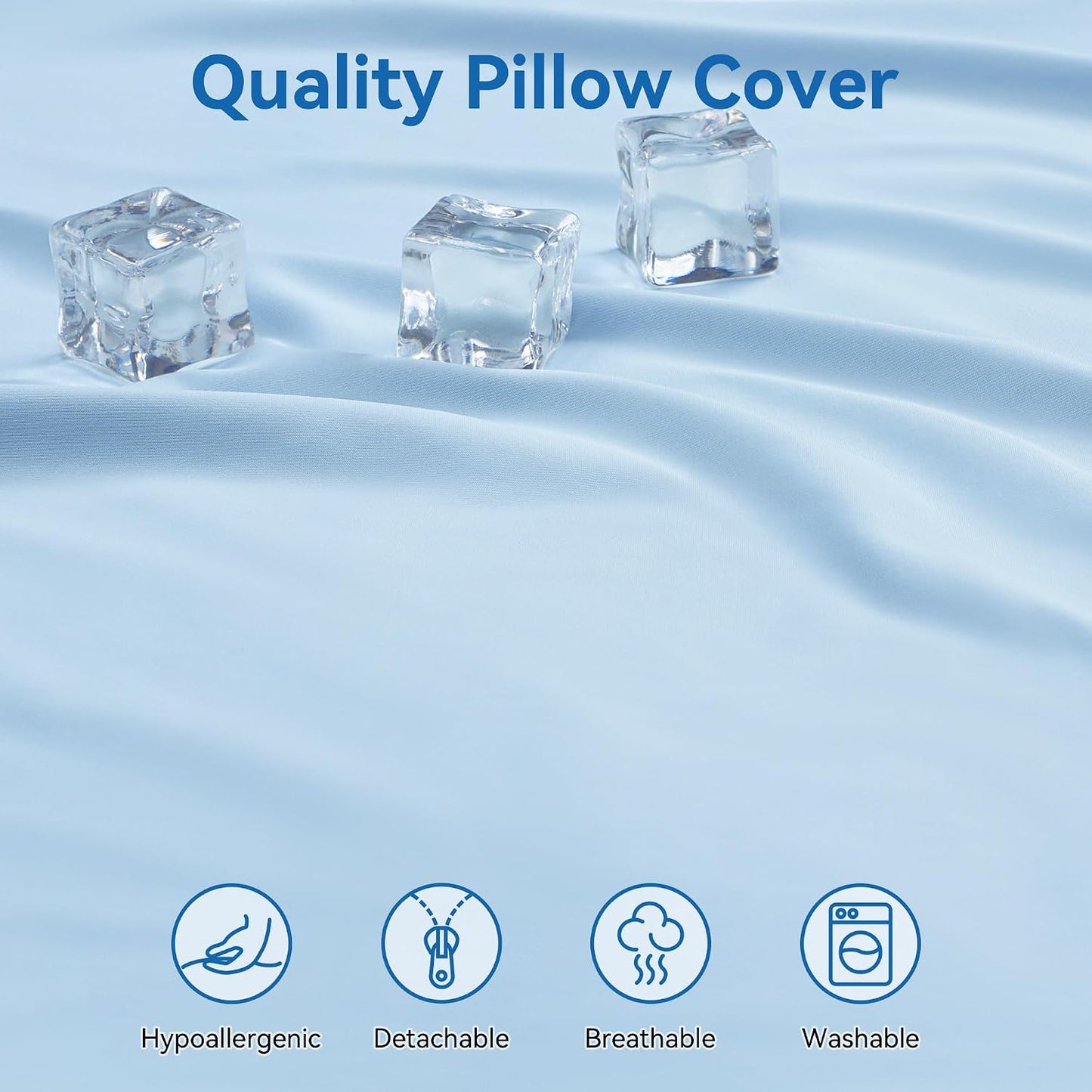 Contour Memory Foam Cervical Pillow for Neck Pain Relief, White | Orthopedic neck support | Standard size | side/back/stomach sleep | cervical alignment | two height choices | washable cover