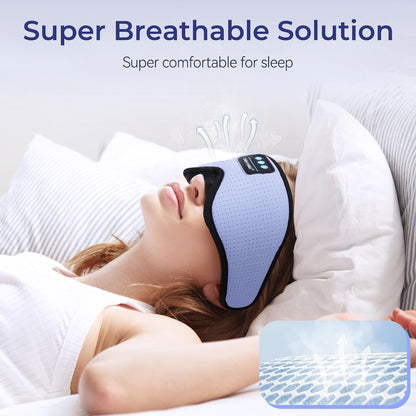 Eye Mask Bluetooth Headphones, 3D Contoured Zero Pressure Sleeping Masks
