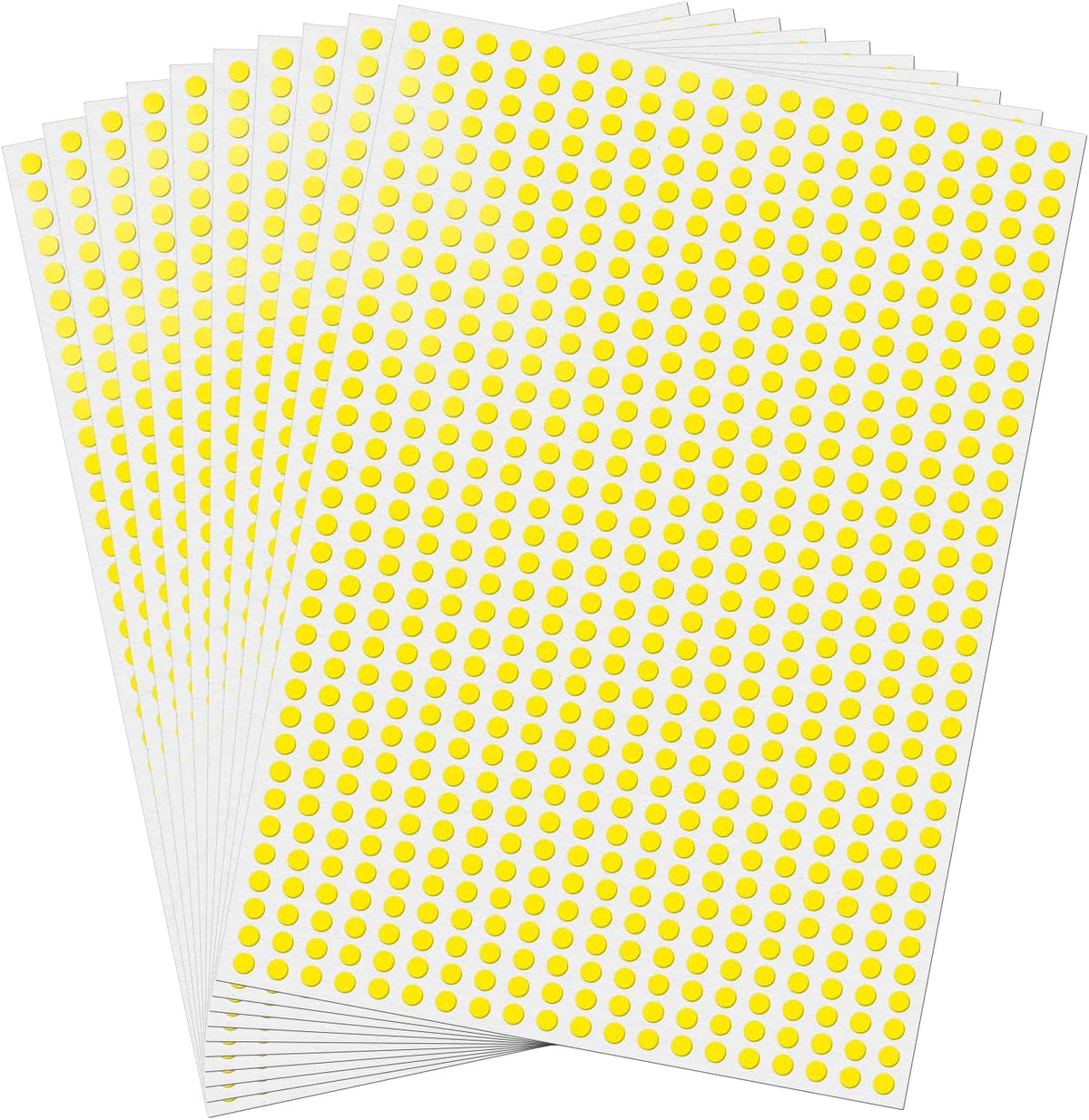 20 Colors Round Stickers 1/4 Inch Removable Vinyl Dot Label 7000 PCS