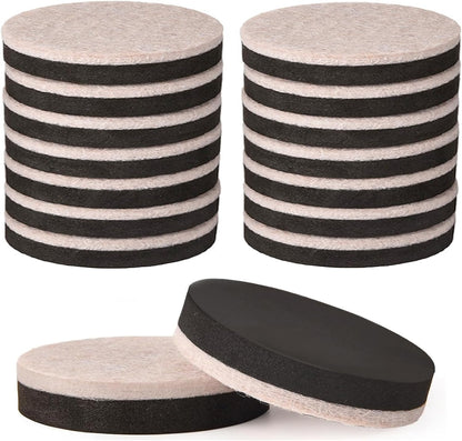 Upgraded Felt Furniture Sliders for Hardwood Floors - 8 PCS 4" | Patented Groove Design, Furniture Movers Sliders, Easily and Safely Move Any Item, Floor Protection
