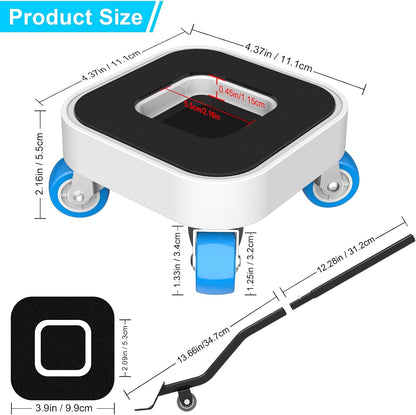 New Upgrade Furniture Sliders: Furniture Movers with Wheels & Groove | Furniture Dolly with 360° Rotatable Wheels - Appliance Roller for Moving Heavy Sofa Bed - Load Capacity Up to 750lb