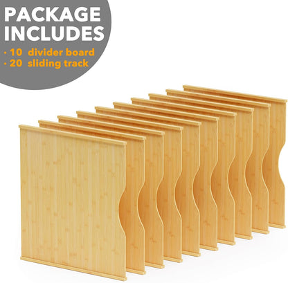 SpaceAid 6 Pack Tray Dividers for Cabinets, Pressboard Kitchen Cookie Baking Sheet Organizer for Cabinet, Vertical Pan and Trays Organizers for Pantry Storage