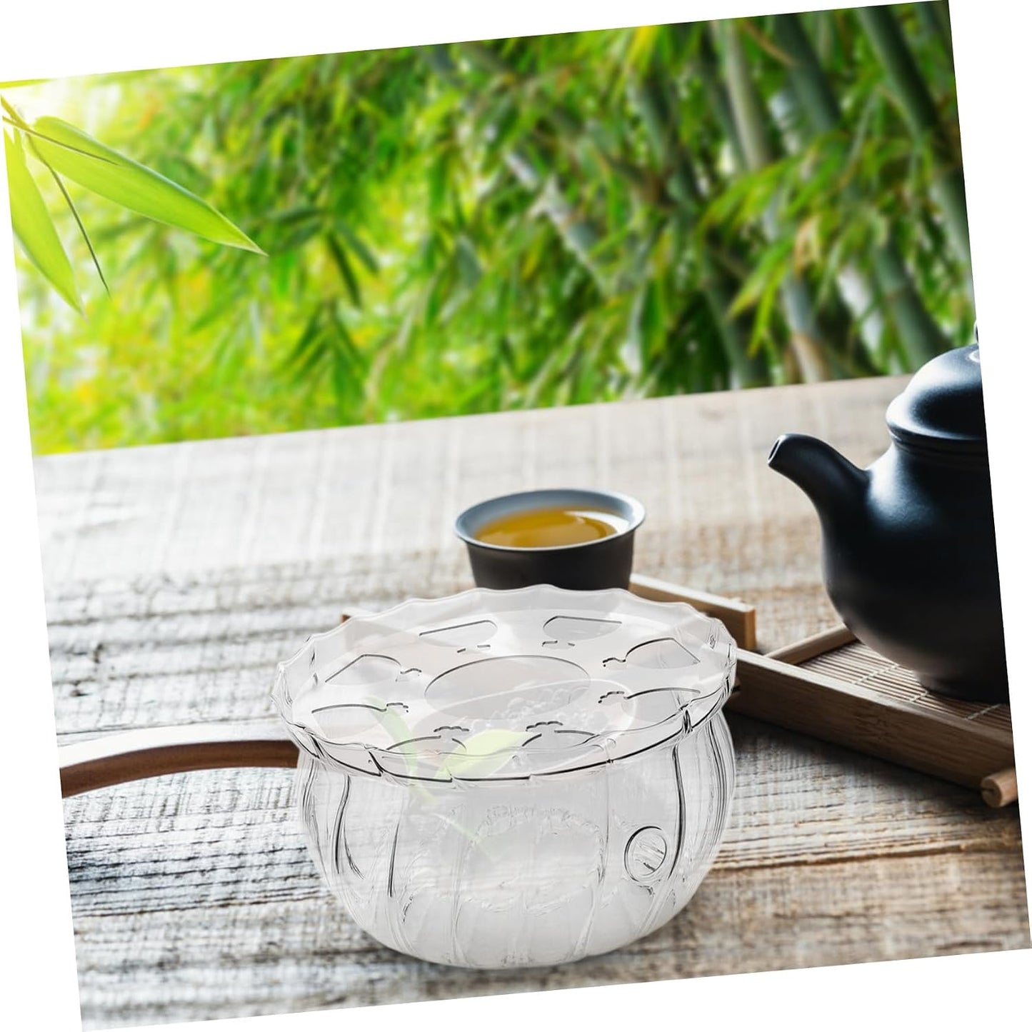 Glass Teapot Warmer Tealight Holder Elegant Candle Heat Base for Teapot Versatile Glass Tea Accessories Keeps Tea Warm for Extended Periods