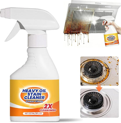Heavy Duty Degreaser Spray, Powerful Kitchen Grease Remover for Stove Top, Oven, Grill & Stainless Steel, 8oz