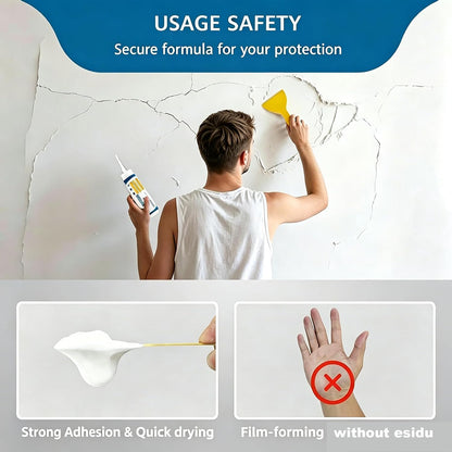 Wall Repair Paste, 2 Pack Wall Mending Agent for Holes & Cracks - Wall Repair Paste for Nail Holes for Nail Holes, Dents & Small Damage