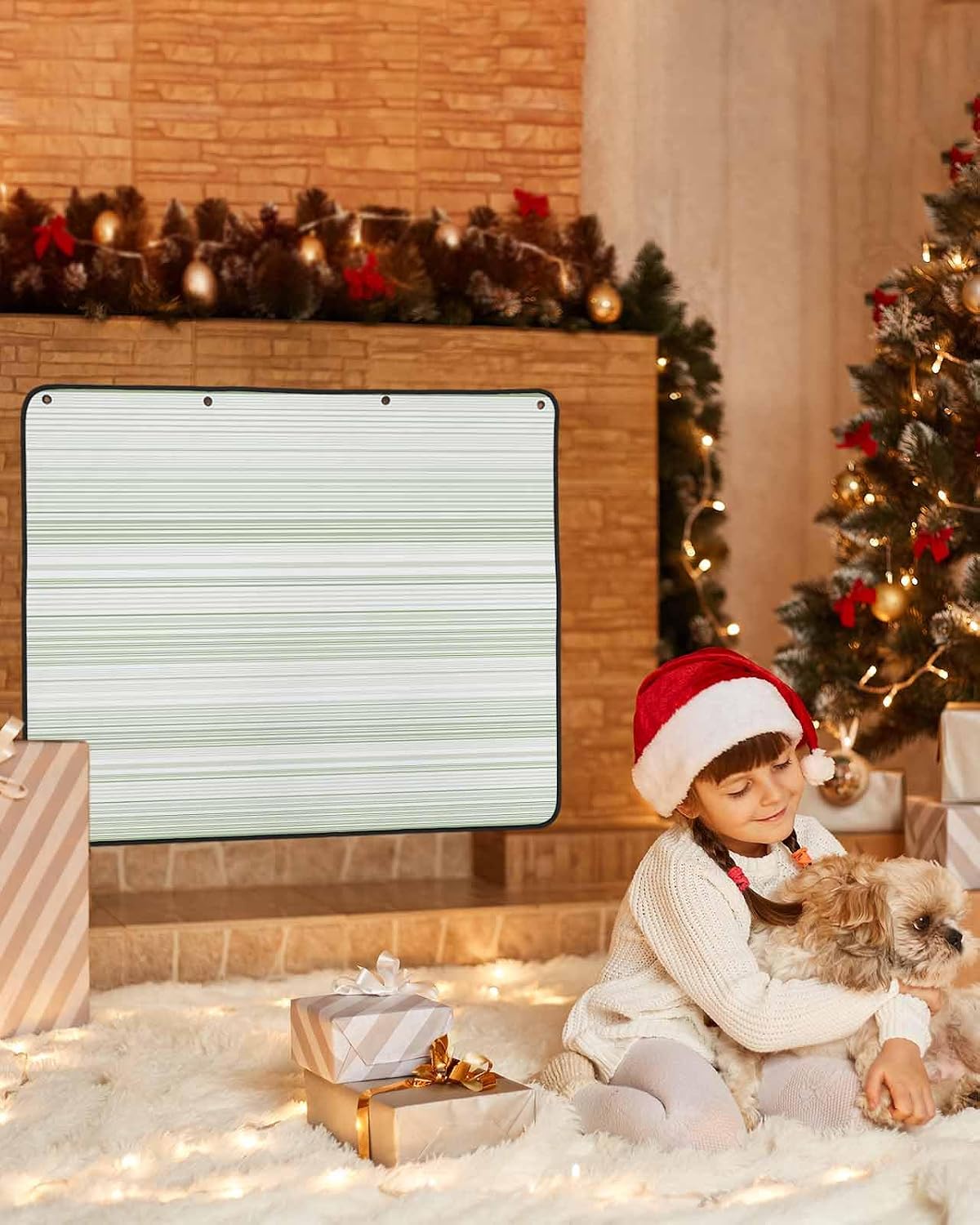 Magnetic Fireplace Cover Purple Stripes Fireplace Screen Decorative Classic Striped Lines Insulation Fireplaces Blocker Blanket Save Energy Fireplaces Draft Stopper Covers for Living Room 36x30 Inch