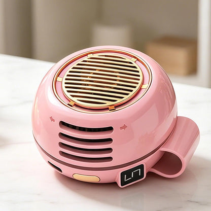 Portable Cooling Fan, Bladeless Clip Device, USB Rechargeable Personal Air Circulator, Ultra Quiet Adjustable Angle Mini Fan For Desk Bed Outdoor Hiking Office Bedroom Travel