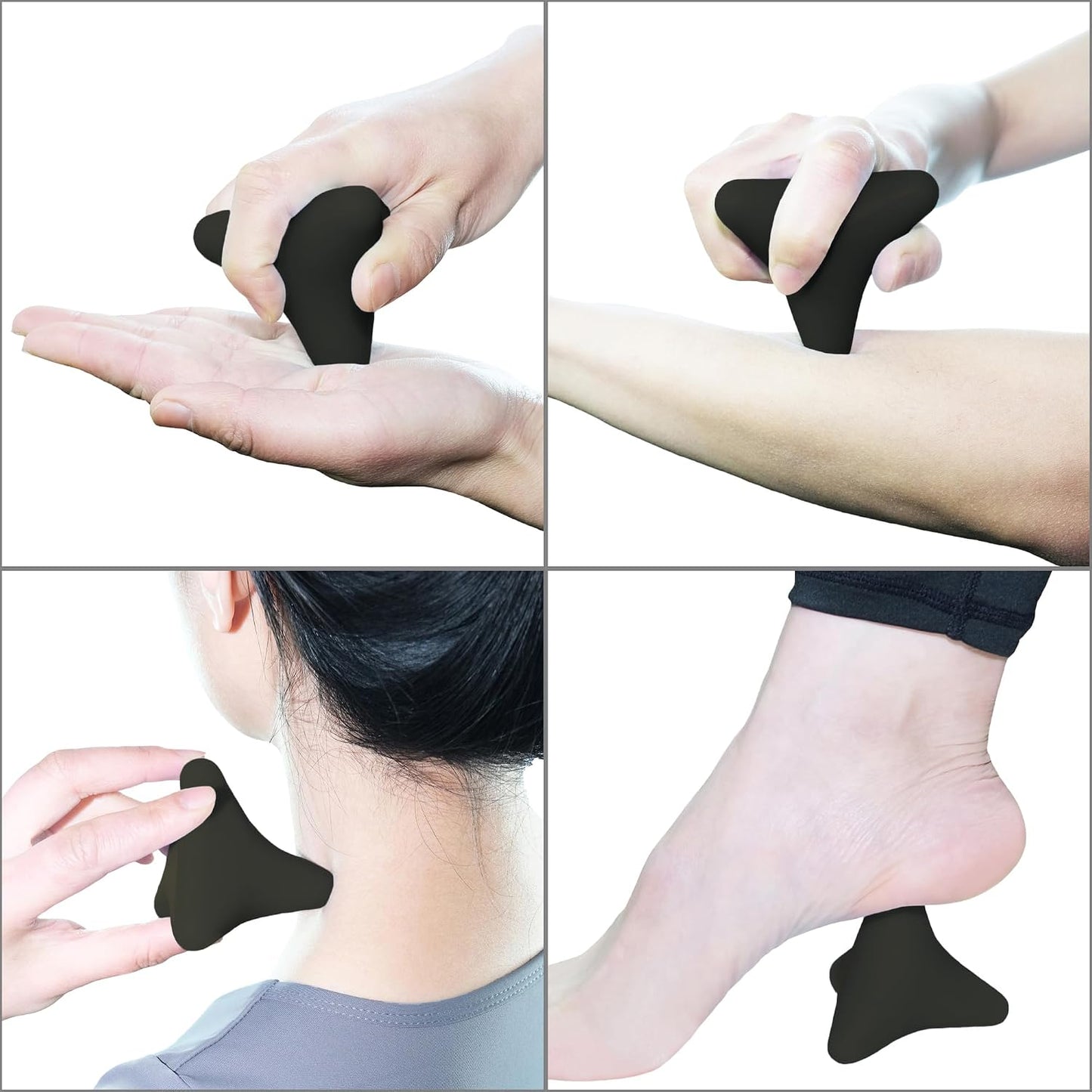 Manual Trigger Point Massage Tool Small Massager Ball 3″×2.6″ Blue | For Deep Tissue Myofascial Release Physical Therapy Plantar Fasciitis Pain Relief Muscle Knot Psoas Hip Flexor Iliacus