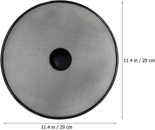 Amosfun Oil Splash Guard Splatter Screen for Frying Pan 11.41 Inch Mesh Cover for Pot Skillet and Wok Grease Splatter Shield Kitchen Cooking Accessory