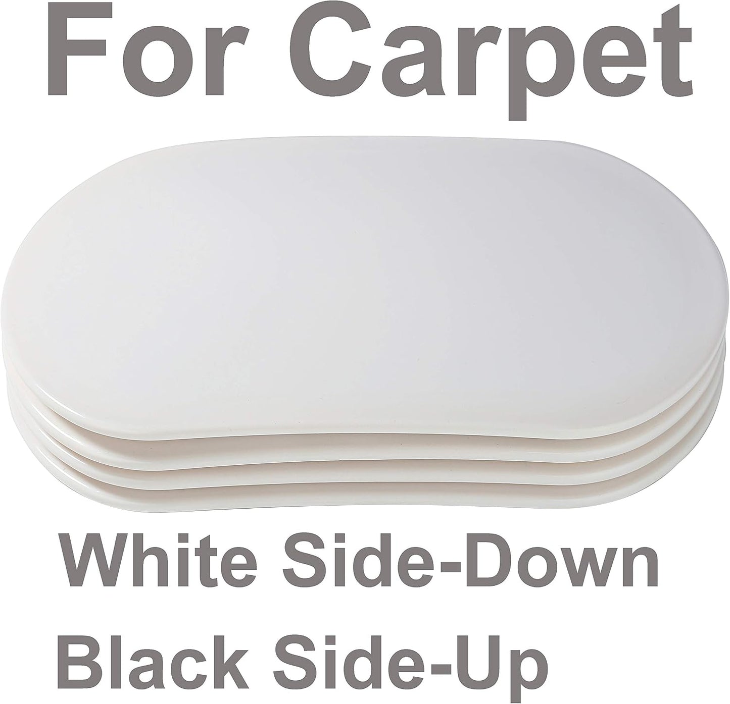 9-1/2in X 5-3/4in.Furniture Moving Kit (8pcs) for All Floor Types/Multi-Surface 2-in-1 Reusable Furniture Carpet Slider with Hardwood Glides/Furniture Sliders&Sock Gliders