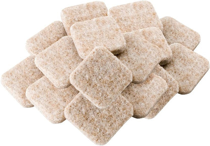 SOFTTOUCH "Self-Stick Furniture Round Felt Pads for Hard Surfaces – Protect Your Hard Floors from Furniture Scratches, 1-1/2"" Linen, Round (8 Pieces)" (4719395N)