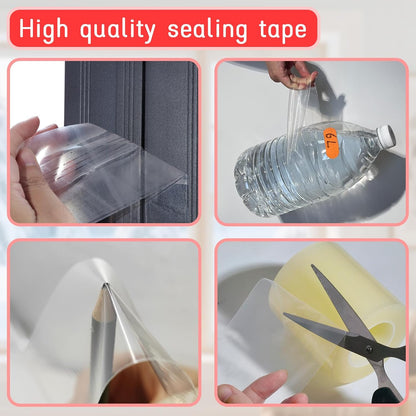 Window Sealing Tape, Window AC Insulation Tape, White 3 Inch x 65 FT | Waterproof Blocker for Cold Heat Air, Windproof, No Residue Strong adheisve