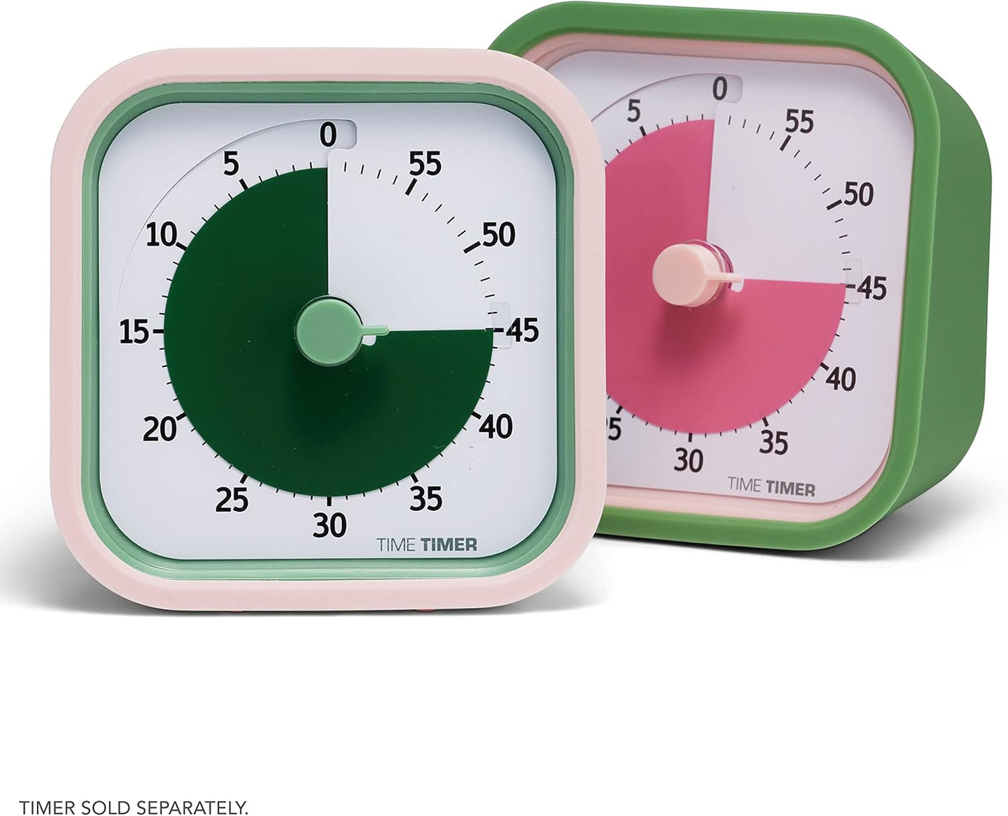 TIME TIMER Home MOD – 60-Minute Visual Timer Home Edition, Silent Operation Study Tool for Kids Desk, Homeschool Supplies, Office & Meetings (Fern Green)