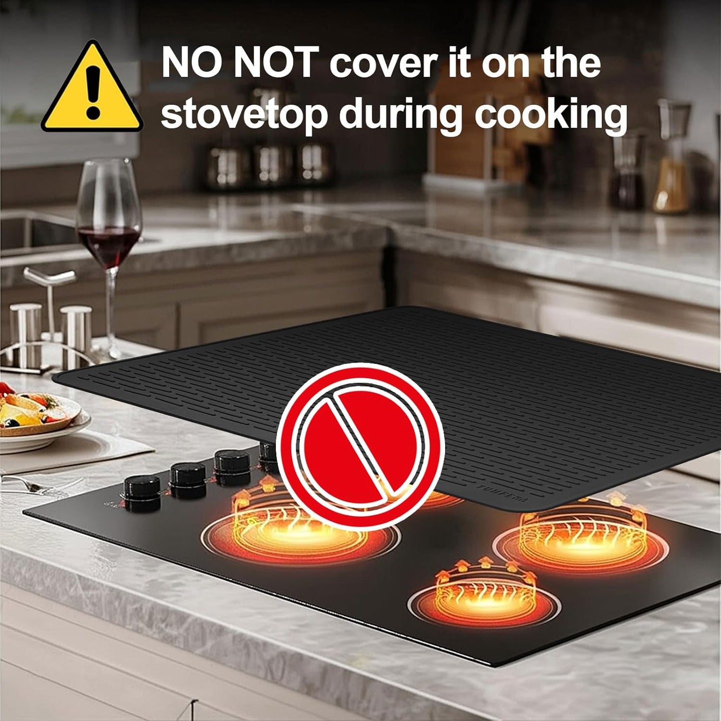 Silicone Stove Gap Covers with Stainless Steel, Oven Gap Filler Seals Gaps Between Stovetop and Counter, Stove Gap Guards Range Trim Kit, Easy to Clean Stove Gap Guard (Black 2 Pack,25")