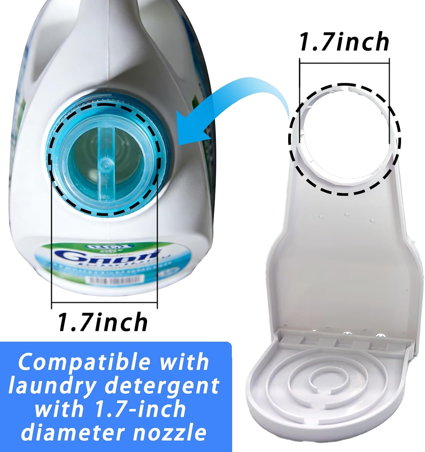 2pcs liquid detergent dispenser holder with detergent cup holder and drip tray is easy to clean and easy to organize and store in the room.